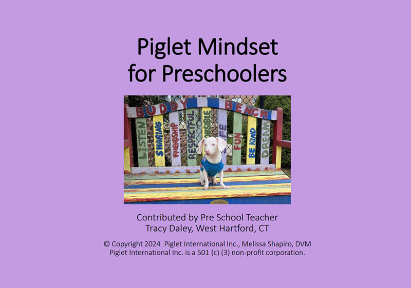 Piglet Mindset for Preschoolers